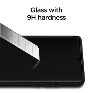 Schutzglas für Huawei P30 mit 6.1 Zoll HD Displayschutzfolie 9H Screen Protector Glasfolie Anti-Fingerprint Blasenfrei Schwarz