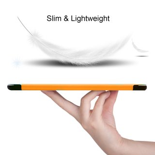 Cover für Samsung Galaxy Tab S5e SM-T720 T725 10.5 Zoll Tablethülle Schlank mit Standfunktion und Auto Sleep/Wake Funktion Orange
