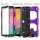 3in1 Schutzhülle für Samsung Galaxy Tab A 10.1 Zoll SM-T510 T515 Hard Case mit Displayfolie + Standfunktion Lila