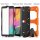 3in1 Case für Samsung Galaxy Tab A 10.1 Zoll SM-T510 T515 Hülle Stoßfest mit Display Schutz + Standfuß Orange