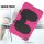 3in1 Cover für Samsung Galaxy Tab A 10.1 Zoll SM-T510 T515 Extrem Schutz mit Display Folie + Stativ Pink