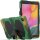 3in1 Hardcase für Samsung Galaxy Tab A 10.1 Zoll SM-T510 T515 Hülle Silikon Etui mit Display Schutzfolie aufstellbar Camouflage