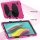 3in1 Cover für Samsung Galaxy Tab S5e 10.5 Zoll SM-T720 T725 Extrem Schutz mit Display Folie + Stativ Pink