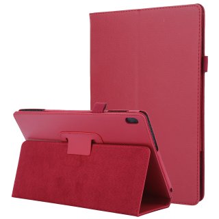 H&uuml;lle f&uuml;r Lenovo Tab M10/P10 TB-X605F/TB-X705F (2018) 10.1 Zoll Slim Case Etui mit Stand Funktion Rot