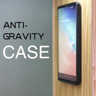 Anti Gravity Handyhülle für Samsung Galaxy S10 Plus SM-G975F 6.4 Zoll Case selbsthaftende Hülle zum Kleben an Oberflächen Weiß