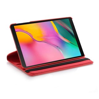 Schutzhülle für Samsung Galaxy Tab A 8 SM-T290 SM-T295 8.0 Zoll Hülle Flip Case 360° Drehbar Rot
