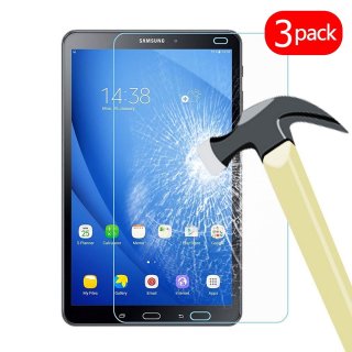 3x Schutzglas für Samsung Galaxy Tab A SM-T580 T585 10.1 Zoll Displayschutz 9H Screen Protector Hartglas blasenfrei