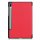 Schutzhülle für Samsung Galaxy Tab S6 SM-T860 10.5 Zoll Slim Case Etui mit Standfunktion und Auto Sleep/Wake Funktion Rot