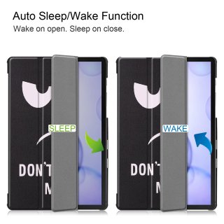 Schutzhülle für Samsung Galaxy Tab S6 SM-T860 10.5 Zoll Slim Case Etui mit Standfunktion und Auto Sleep/Wake Funktion