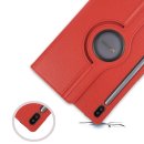 Case für Samsung Galaxy Tab S6 SM-T860 10.5 Zoll Schutzhülle Smart Cover Hülle 360° Drehbar in Farbe Rot