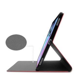Cover für Samsung Galaxy Tab S6 SM-T860 10.5 Zoll Tablethülle Soft  mit Standfunktion und Auto Sleep/Wake Funktion Rot