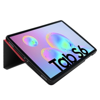 Cover für Samsung Galaxy Tab S6 SM-T860 10.5 Zoll Tablethülle Soft  mit Standfunktion und Auto Sleep/Wake Funktion Rot