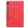 Cover für Samsung Galaxy Tab S6 SM-T860 10.5 Zoll Tablethülle Soft mit Standfunktion und Auto Sleep/Wake Funktion Rot