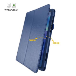 Schutzhülle für Samsung Galaxy Tab S6 SM-T860 10.5 Zoll Slim Case Etui mit Standfunktion Blau