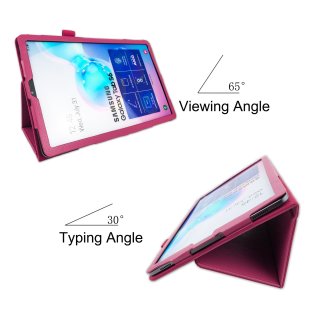 Cover für Samsung Galaxy Tab S6 SM-T860 10.5 Zoll Schutzhülle Etui mit Standfunktion Dunkelpink