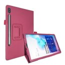 Cover für Samsung Galaxy Tab S6 SM-T860 10.5 Zoll Schutzhülle Etui mit Standfunktion Dunkelpink