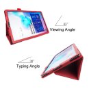 Case für Samsung Galaxy Tab S6 SM-T860 10.5 Zoll Schutzhülle Etui mit Standfunktion Rot