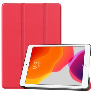 Tablet Hülle für Apple iPad 10.2 Zoll 2019/2020 Slim Case Etui mit Standfunktion und Auto Sleep/Wake Funktion Rot