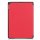Tablet Hülle für Apple iPad 10.2 Zoll 2019/2020/2021 Slim Case Etui mit Standfunktion und Auto Sleep/Wake Funktion Rot