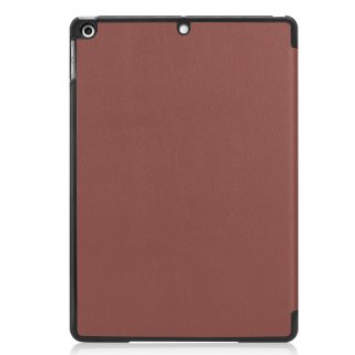 Cover für Apple iPad 10.2 Zoll 2019/2020/2021 Tablethülle Schlank mit Standfunktion und Auto Sleep/Wake Funktion Braun