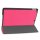 Case für Apple iPad 10.2 Zoll 2019/2020/2021 Schutzhülle Tasche mit Standfunktion und Auto Sleep/Wake Funktion Dunkelpink