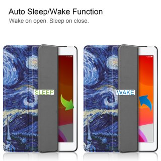 Case für Apple iPad 10.2 Zoll 2019 / 2020 Schutzhülle Tasche mit Standfunktion und Auto Sleep/Wake Funktion