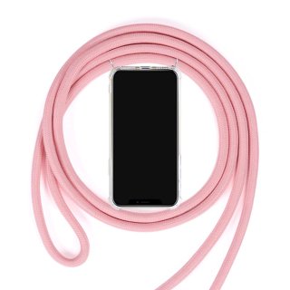 Schutzhülle mit Handykette für Apple iPhone 11 6.1 Zoll längenverstellbar Dünn Case Tasche Outdoor Handyhülle aus TPU Stoßfest Extra Schutz Leicht Rosa