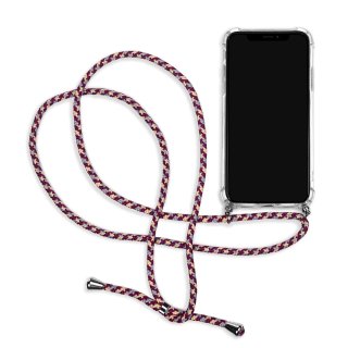 Case zum Umhängen für Apple iPhone 11 6.1 Zoll längenverstellbar Dünn Cover Schutzhülle Outdoor Handyhülle aus TPU Stoßfest Extra Schutz Robust Lila