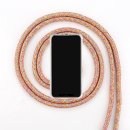 Hülle mit Umhängekette für Apple iPhone 11 6.1 Zoll längenverstellbar Slim Case Cover Outdoor Handyhülle aus TPU Stoßfest Extra Schutz Robust Regenbogen