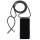 Cover mit Handykette für Apple iPhone 11 Pro 5.8 Zoll längenverstellbar Slim Schutzhülle Bumper Outdoor Handyhülle aus TPU Stoßfest Extra Schutz Leicht Grau