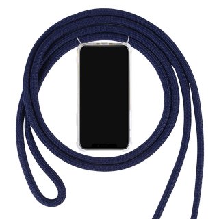 Schutzhülle mit Handykette für Apple iPhone 11 Pro Max 6.5 längenverstellbar Zoll Dünn Case Tasche Outdoor Handyhülle aus TPU Stoßfest Extra Schutz Leicht Blau