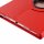 Hülle für Apple iPad 10.2 Zoll 2019/2020/2021 Schutzhülle Smart Cover 360° Drehbar Rot