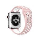 Uhrenarmband für Apple Watch Series 4 / 5 40mm Smartwatch Ersatzarmband  Silikon Rosa