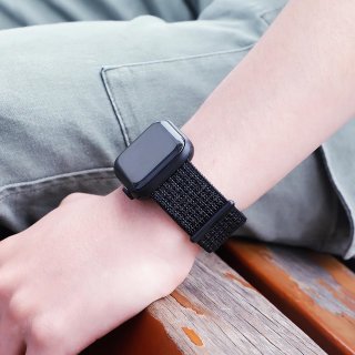 Smartwatch Austauscharmband für Apple Watch 1/2/3/4/5 38/40mm Sport Strap Nylon Atmungsaktiv Regenbogen