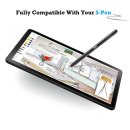 2in1 Tabletschutz Cover für Samsung Galaxy Tab A 10.1 Zoll SM-T510 SM-T515 Tabletcase mit Auto Schlafmodus + Glas Schwarz