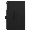 2in1 Tabletschutz Cover für Samsung Galaxy Tab A 10.1 Zoll SM-T510 SM-T515 Tabletcase mit Auto Schlafmodus + Glas Schwarz