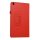 2in1 Set Etui für Galaxy Tab A 10.1 Zoll SM-T510 SM-T515 Tasche mit Auto Ruhemodus + Schutzfolie Rot
