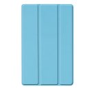 2in1 Schutzset Smartcover für Galaxy Tab A 10.1 Zoll SM-T510 SM-T515 Bookcover mit Energiesparfunktion + Schutzglasfolie Hellblau
