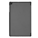 2in1 Set Case für Galaxy Tab A 10.1 Zoll SM-T510 SM-T515 Schutzhülle Knickbar + Display Glas Grau