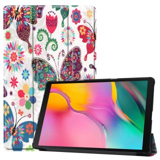 2in1 Tabletschutz Cover für Galaxy Tab A 10.1 Zoll SM-T510 SM-T515 Tabletcase mit Auto Schlafmodus + Glas