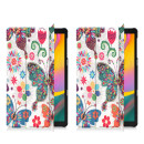 2in1 Tabletschutz Cover für Samsung Galaxy Tab A 10.1 Zoll SM-T510 SM-T515 Tabletcase mit Auto Schlafmodus + Glas