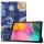 2in1 Set Etui für Samsung Galaxy Tab A 10.1 Zoll SM-T510 SM-T515 Tasche mit Auto Ruhemodus + Schutzfolie