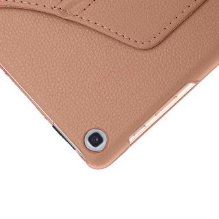 2in1 Set Case für Galaxy Tab A 10.1 Zoll SM-T510 SM-T515 Schutzhülle mit Aufstellfunktion + Display Glas Pink