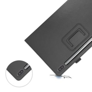 2in1 Schutz Set für Samsung Galaxy Tab S6 10.5 SM-T860 SM-T865 Tablet mit Smartcover + Schutzglas mit Auto Sleep/Wake Hülle Schwarz