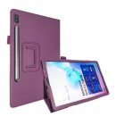 2in1 Tablet Set für Samsung Galaxy Tab S6 10.5 SM-T860 SM-T865 Tablet mit Schutzcover + Displayschutz Folie Auto Sleep/Wake Schlafmodus Cover Lila