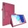 2in1 Set für Samsung Galaxy Tab S6 10.5 SM-T860 SM-T865 Tablet mit Etui + Schutzglas mit Auto Sleep/Wake Hülle Dunkelpink