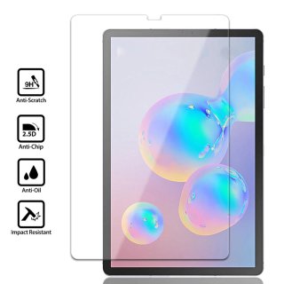 2in1 Tabletschutz Set für Samsung Galaxy Tab S6 10.5 SM-T860 SM-T865 Tablet mit Bookcover + Schutzglas mit Auto Sleep/Wake Hülle Rot