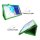 2in1 Set für Samsung Galaxy Tab S6 10.5 SM-T860 SM-T865 Tablet mit Magnetverschluss Smartcover + Schutzglas mit Auto Sleep/Wake Hülle Grün