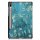 2in1 Tablet Set für Samsung Galaxy Tab S6 10.5 SM-T860 SM-T865 mit Cover Auto Sleep/Wake + Schutzfolie Hülle Smart Case Hartglas