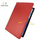 2in1 Set für Samsung Galaxy Tab S6 10.5 SM-T860 SM-T865 Tablet mit 360° Hülle + Schutzglas Etui Cover Rundumschutz Schutzfolie Rot